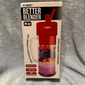 HY-IMPACT Red Portable Blender